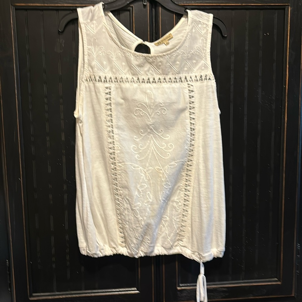 Darling Cream Colored Sleeveless Top
